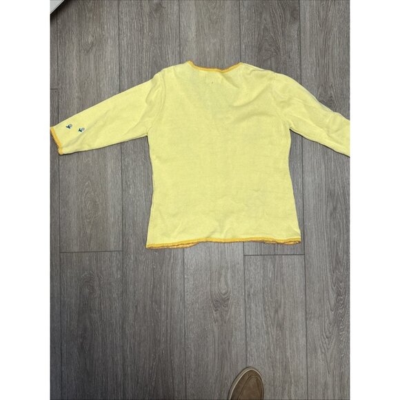 Storybook Knits Exclusively for HSN SIZE L YELLOW BUTTERFLIES - Picture 12 of 12